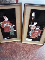 Oriental photos on tile framed