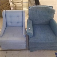 2 Blue Chairs