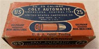 Colt Automatic  .25 Calibre  - 37 rounds Ammo