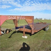 8X22 GN flatbed trailer. No paperwork