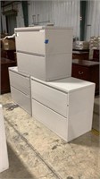 (qty - 3) 2 Drawer Lateral Filing Cabinets-