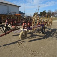 H&S 12 wheel hay rake