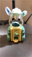 Plastic carousel rabbit bank - gumball machine