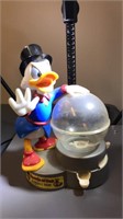 Uncle Scrooge plastic gumball machine bank made