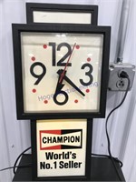 Champion clock, works, 24 x 11.5