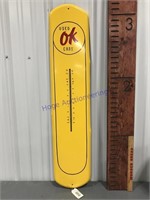 O.K. Used Cars thermometer(broke), 39 x 8.5