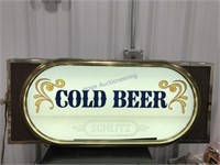 Schlitz Cold Beer, works, 35.5 x 14.5