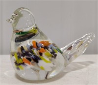 Joe Rice Art Glass Dove Bird in Multi Color