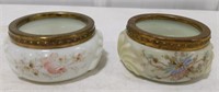 Pair of Wave Crest Hand Painted Trinket Dishes