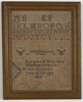 Needlework Sampler dated 1809