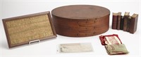 Oval Fingered Box with Contents