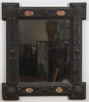 Large Tramp Art Mirror - 1893
