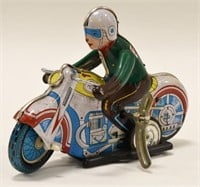 Wind-up Tin Toy Vintage Collectible Item by CLOCKWORK MS 702 Motorcycle 