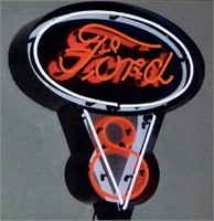 Ford V8 In Can Neon Sign-