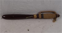 Vintage Wooden Billy Club W/ Woven Handle