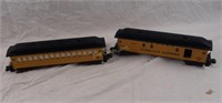 2 American Flyer Overland Express Train Cars