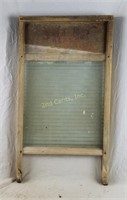 Antique Supper Glass Washboard 24.5" Tall X 13.5"