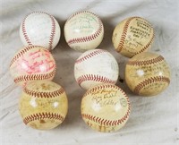 Vintage Signed Baseball Lot 1950's & 1960's