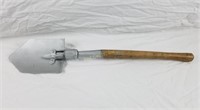 Military Shovel 1944 U S Wood Handle Metal Painted