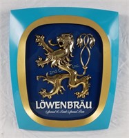 Brand New Old Stock Lowenbrau Beer Sign 15" X 17.5