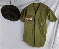 Vintage Eagle Scout Shirt & Official Boy Scout Hat