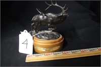 Bull Elk Sherrod Desk Figurine