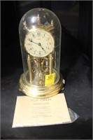 VIntage Top-Oben Anniversary Clock with Glass