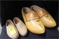 2 Pair of Wooden Shoes