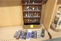 Wooden Spoon Display with Multiple Spoons &