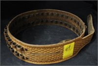 Leather Ammo Belt handmade by Idaho Leather Co