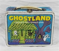 Vintage Ghostland Metal Lunchbox Game On Back