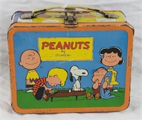 Vintage Peanuts Metal Lunchbox Thermos Brand