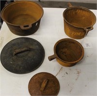 Assorted Pots with 2 Lids