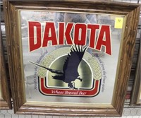 Framed Dakota Beer Mirror