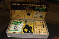 Vintage No. 10 Microscope Set in Box