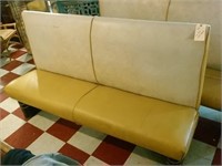 Old 1940s cafe seat - abt 6ft long #2