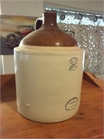 2 gallon crock whiskey jug Western Stoneware Co