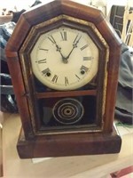 1880s Terry Clock Company bullseye RUNS CHIMES!