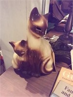 Fantastic old KRON Siamese cat TV LAMP Made in TX