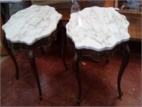 Choice x 2 marble top tables