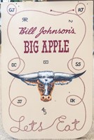 Vintage Bill Johnson's Big Apple Table Top