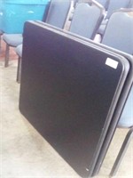 Choice x 2 black card tables with 2 chairs