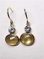 10k Gold 1.16gm Zultanite 2.8ct Hook Earrings