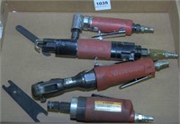 (4) Husky pneumatic tools, die grinder,
