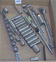 flat lot assorted mostly 3/8" Craftsman metric