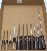 (3) Snap On screwdrivers, (4) Craftsman & 4 other