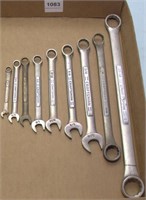 (9) assorted Craftsman SAE wrenches, smallest