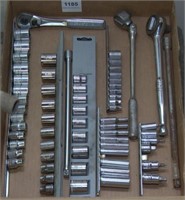 flat lot 3/8" and 1/2" drive Craftsman and other