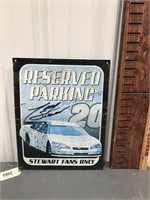 Reserved Parking tin sign, 12.5 x 16"