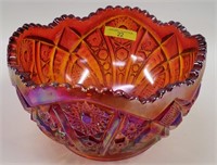 INDIANA GLASS HEIRLOOM CARNIVAL BOWL